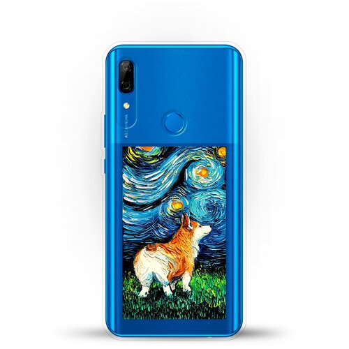 фото Силиконовый чехол корги ван гога на huawei p smart z andy & paul
