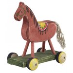 Каталка-игрушка Сказки дерева Лошадка на платформе (04009) - изображение