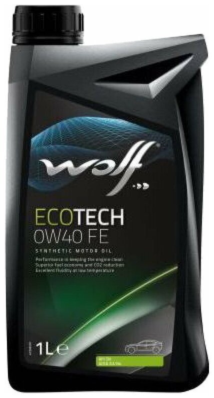 Масло моторное, WOLF ECOTECH 0W40 FE, 1 л