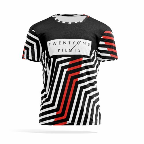 Футболка PANiN Brand, размер 4XL, черный, белый twenty one pilots blurryface