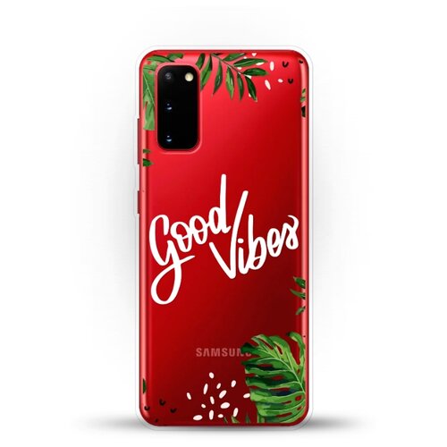 фото Силиконовый чехол good vibes на samsung galaxy s20 andy & paul