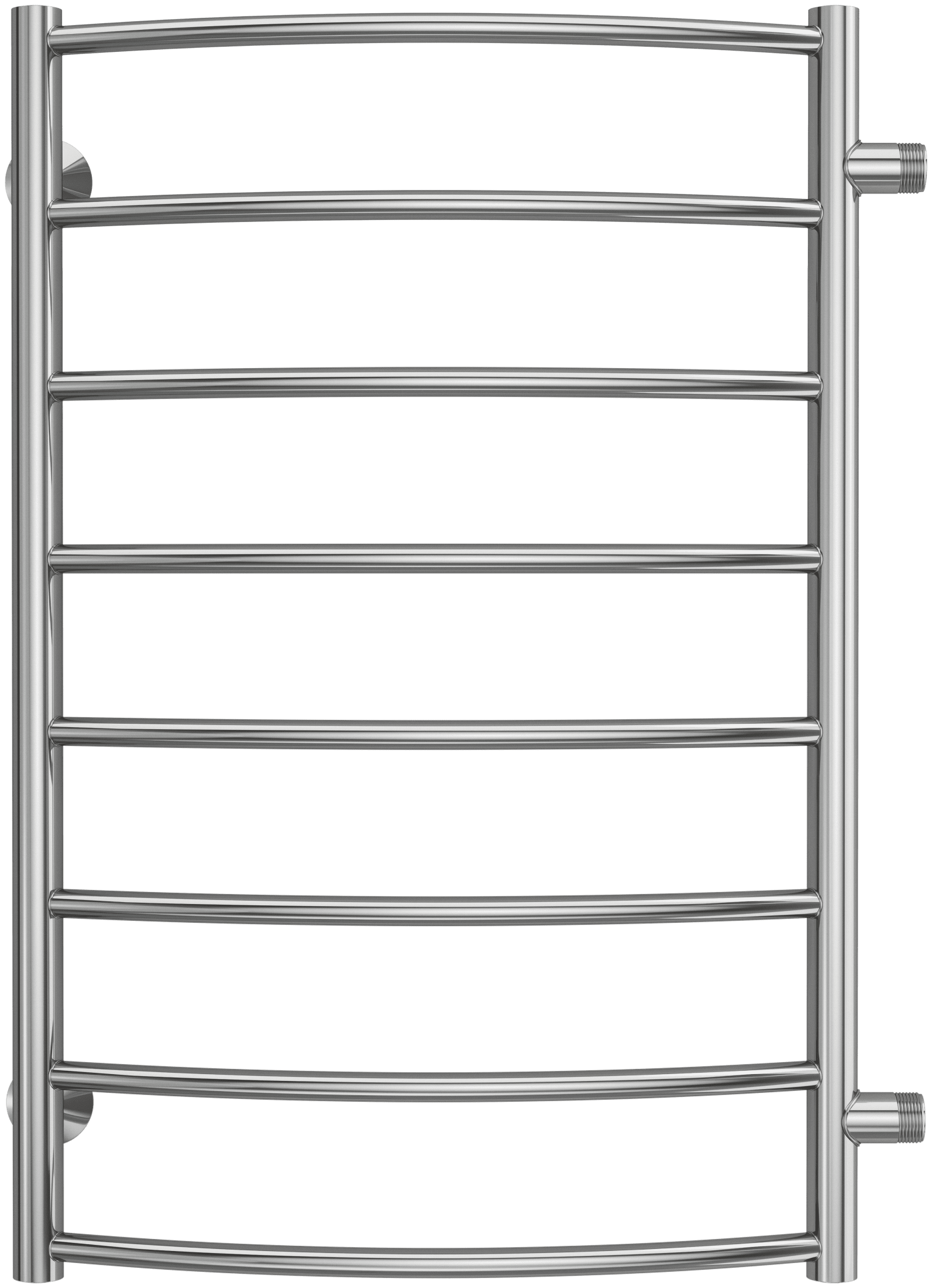 Полотенцесушитель водяной Terminus Классик П8, боковое подключение 600 мм, 500 x 800 мм, хром