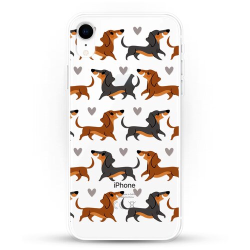 фото Силиконовый чехол таксы на apple iphone xr andy & paul