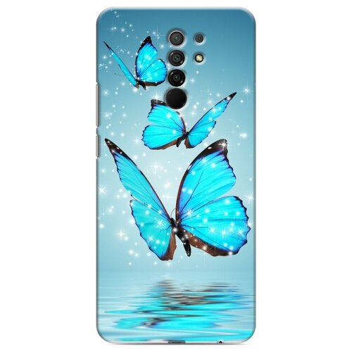 фото Дизайнерский силиконовый чехол для xiaomi redmi 9 бабочки 100gadgets