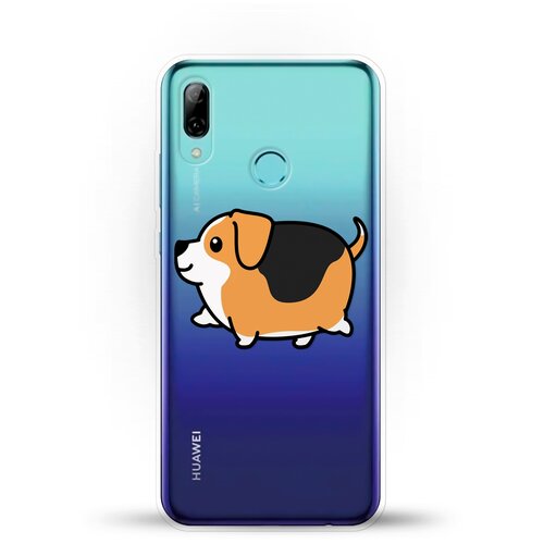 фото Силиконовый чехол толстый бигль на huawei p smart (2019) andy & paul