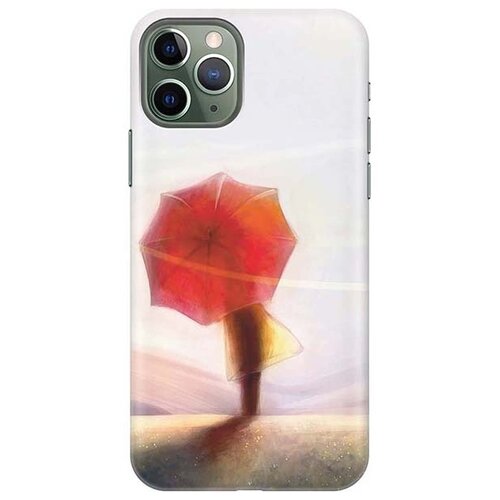 фото Чехол - накладка artcolor для apple iphone 11 pro с принтом "красный зонтик" re:pa