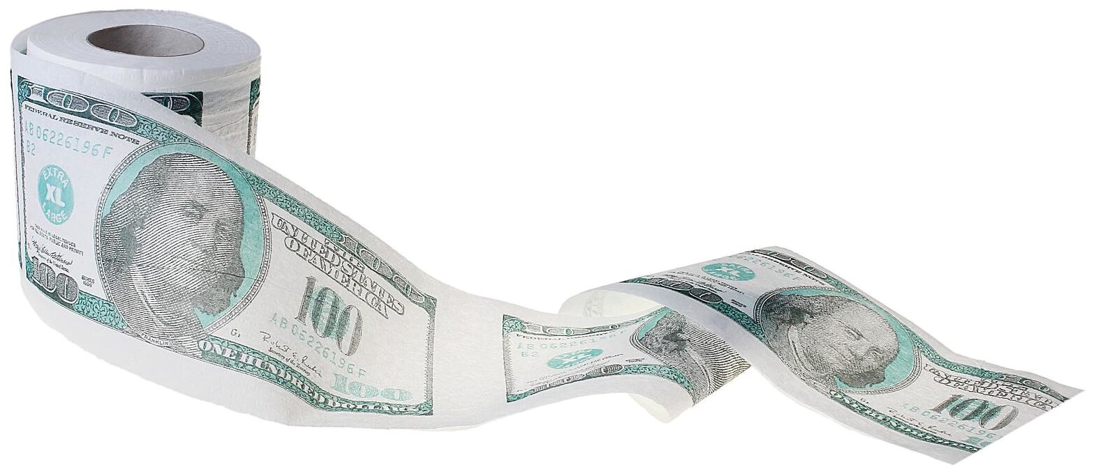 Русма Туалетная бумага 100 долларов"