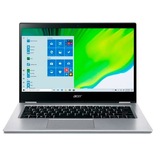 фото Ноутбук acer spin 3 sp314-54n-58c3 14"(1920x1080)ips/ i5-1035g4(1.1ггц)/ 8гб/ 256gb ssd/ uhd graphics/ win10 pro/ серебристый nx.hq7er.002