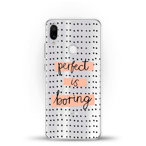 фото Силиконовый чехол boring perfect на xiaomi redmi note 7 pro andy & paul
