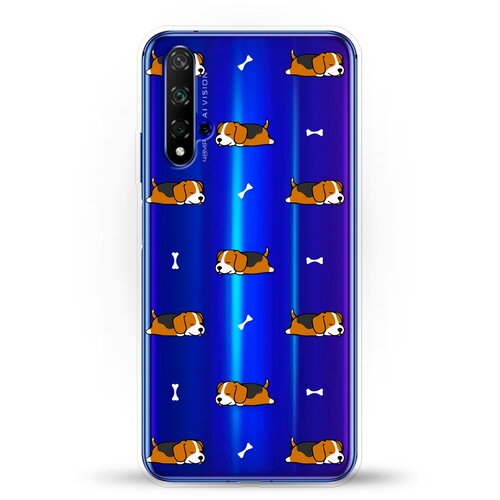 фото Силиконовый чехол бигли спят на huawei nova 5t andy & paul