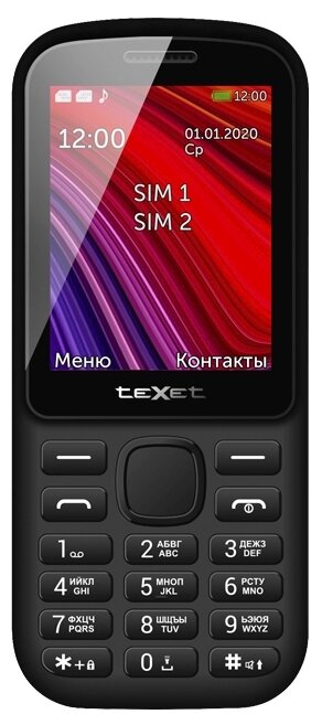 Телефон Texet TM-208 Dual Sim Black-Yellow