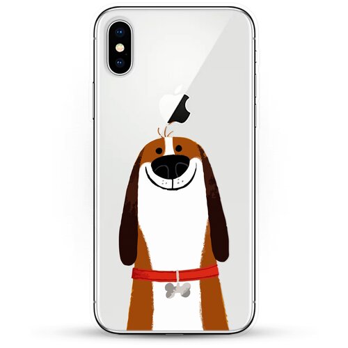 фото Силиконовый чехол хороший бигль на apple iphone xs max andy & paul