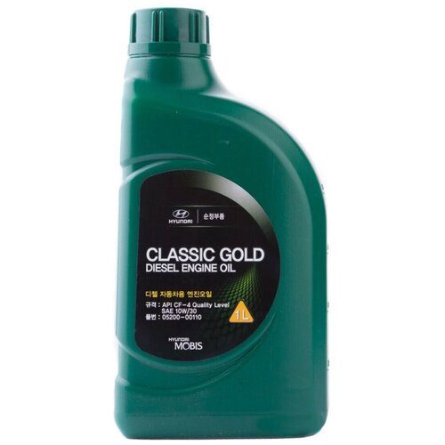 фото Моторное масло hyundai classic gold diesel engine oil 10w-30 6л