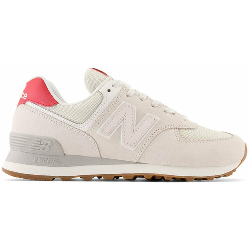 Кроссовки New Balance 574, натуральная кожа, размер 8 US, бежевый