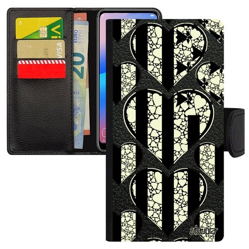 фото Чехол-книжка для телефона samsung galaxy s8, "флаг бретани с сердцем" патриот любовь utaupia