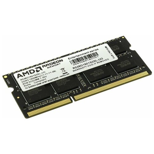 Оперативная память AMD SO-DIMM DDR3L 8Gb 1600MHz pc-12800 (R538G1601S2SL-UO) оем