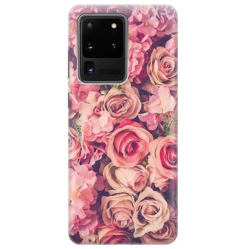 Чехол - накладка ArtColor для Samsung Galaxy S20 Ultra с принтом Розовый куст чехол накладка artcolor для samsung galaxy a02 с принтом розовый куст