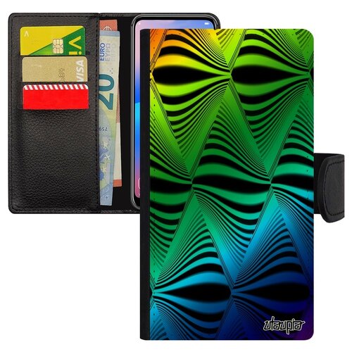 фото Чехол-книжка на телефон galaxy s10e, "иллюзия волны" смерч круговорот utaupia