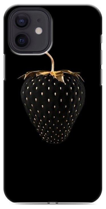 Дизайнерский силиконовый чехол для Iphone 12 Pro Темная клубничка