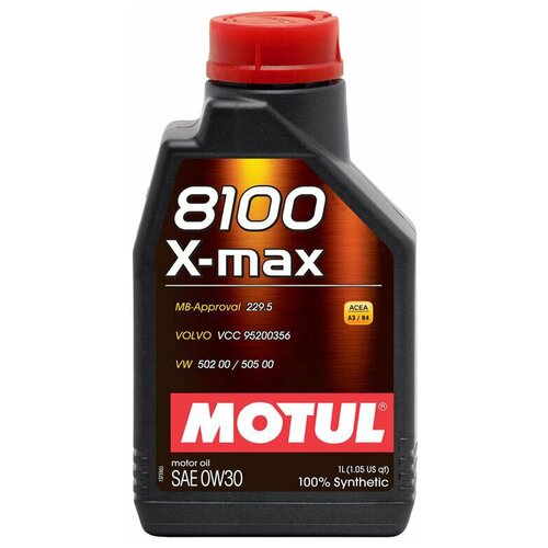 фото Синтетическое моторное масло motul 8100 x-max 0w30 1 л