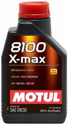 Синтетическое моторное масло Motul 8100 X-max 0W30, 1 л