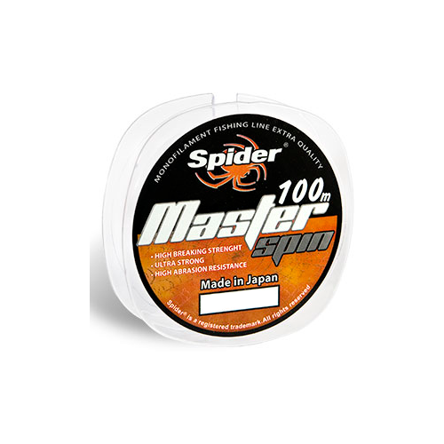 фото Монофильная леска spider master spin d=0.22 мм, 100 м, 4.5 кг, бесцветный