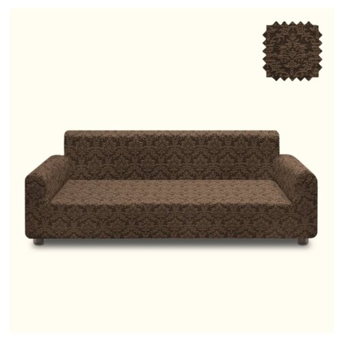фото Karteks чехол для дивана kelvin цвет: серо-коричневый br21712 (трехместный)