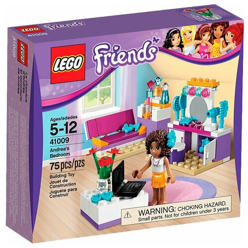 Конструктор LEGO Friends 41009 Спальня Андреа, 75 дет. конструктор lego friends 41368 шоу талантов андреа 492 дет