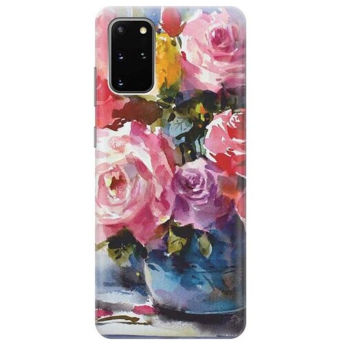 фото Чехол - накладка artcolor для samsung galaxy s20+ с принтом "акварельный букет цветов" re:pa