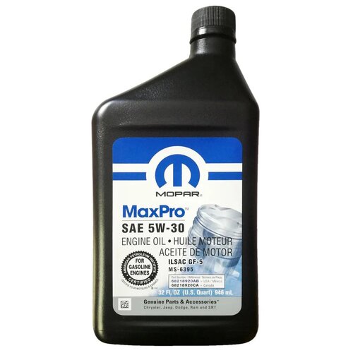 Моторное масло Mopar MaxPro 5w30 0.946л