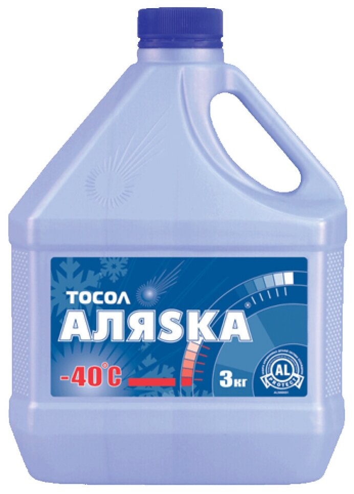 Охлаждающая жидкость Тосол АЛЯSКА А-40 ЭКО 3 кг