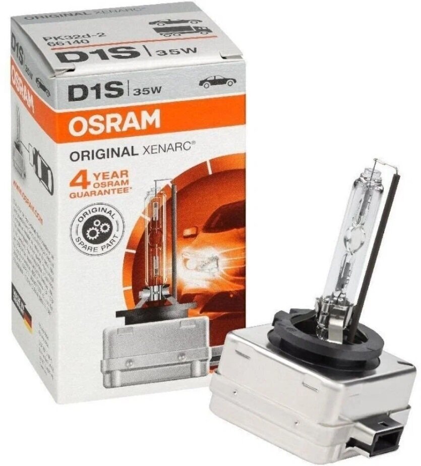 Лампа автомобильная ксеноновая OSRAM Xenarc Original 66140 D1S 85V 35W PK32d-2 4500K 1 шт.