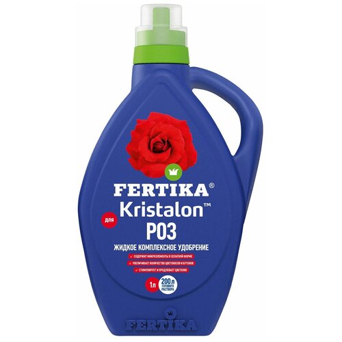 Удобрение FERTIKA Kristalon для роз, 1 л, 1 кг удобрение fertika kristalon для хвойных ампулы 0 05 л 50 кг количество упаковок 1 шт