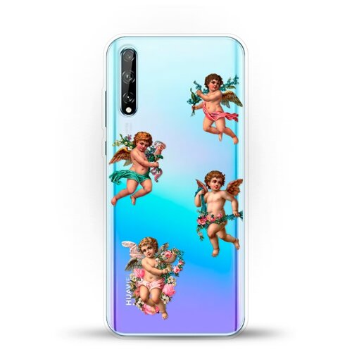 фото Силиконовый чехол ангелочки на huawei y8p andy & paul