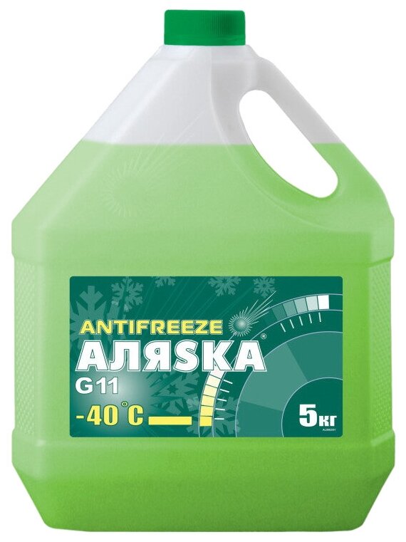 Антифриз Аляsка Antifreeze -40°C G11 Зеленый