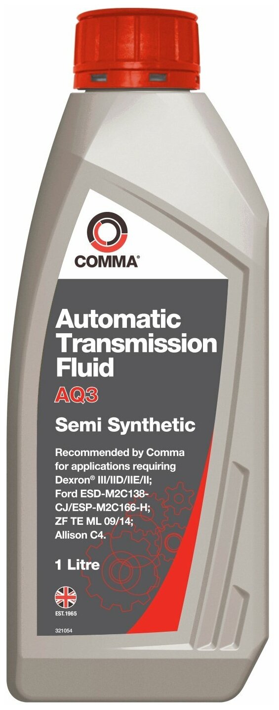 Comma1 COMMA Масло трансмиссионное ATF COMMA 1л AQ3 AUTOMATIC TRANSMITION FLUID DEXRON IIIII COMMA AQ31L