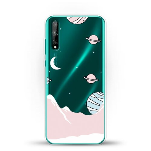 фото Силиконовый чехол горы и планеты на huawei y8p andy & paul