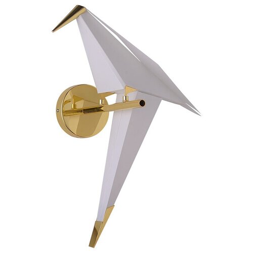 Бра светодиодное De Lamp Origami Bird, 2 Вт, кол-во ламп: 2 шт., золотой