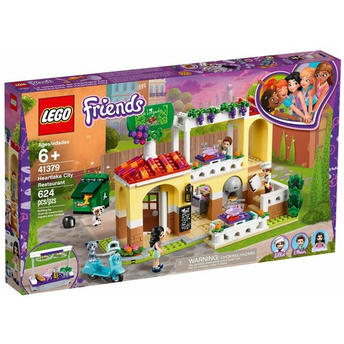 Конструктор LEGO Friends 41379 Ресторан Хартлейк Сити, 624 дет. конструктор lego friends 41391 парикмахерская хартлейк сити 235 дет