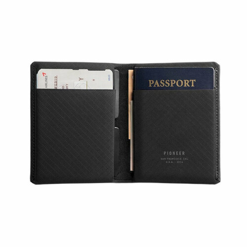 Бумажник PIONEER pio-pas-ony, серый the first layer of leather boarding card wallet passport new rfid leather passport wallet wallet passport bag