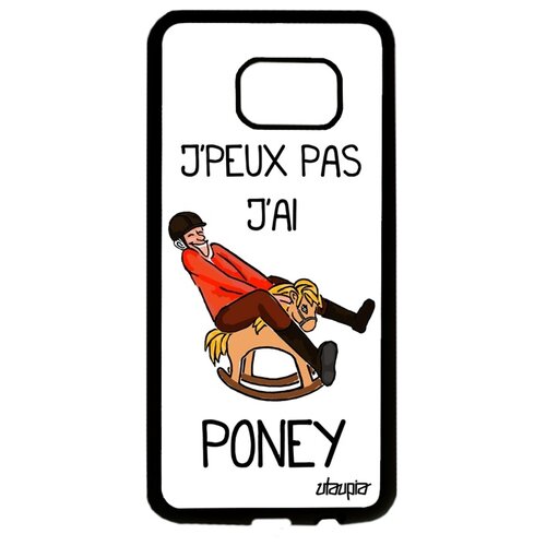 фото Чехол на мобильный samsung galaxy s7 edge, "не могу - у меня пони!" комикс юмор utaupia