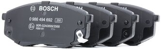 Дисковые тормозные колодки передние Bosch 0986494692 для Hyundai ix20, Hyundai Sonata, Hyundai ix35 (4 шт.)