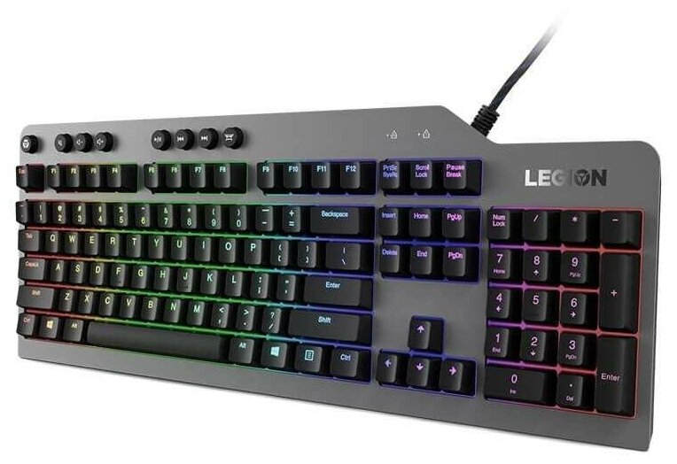 Клавиатура LENOVO Legion K500 RGB механическая черный USB (подставка для запястий)