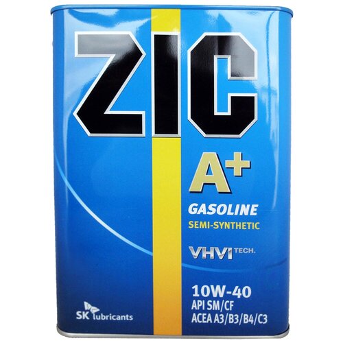 фото Полусинтетическое моторное масло zic a+ 10w-30, 4 л