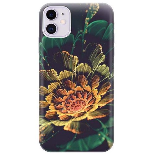 фото Чехол - накладка artcolor для apple iphone 11 с принтом "красивый цветок" re:pa
