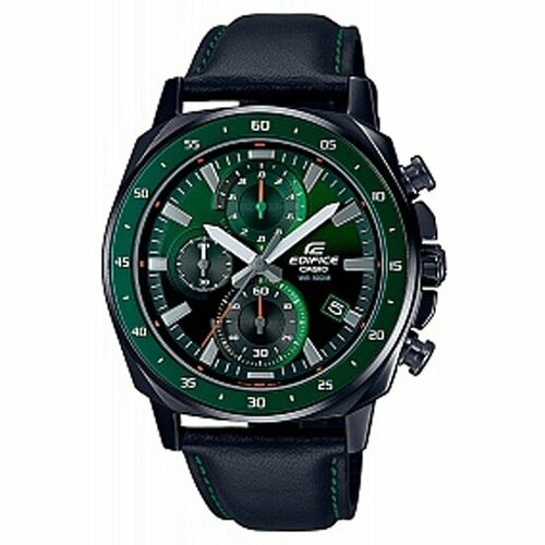Наручные часы CASIO Edifice EFV-600CL-3A, черный, зеленый