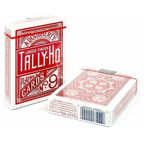 Карты Tally-Ho Fan Красный игральные карты tally ho fan back красные