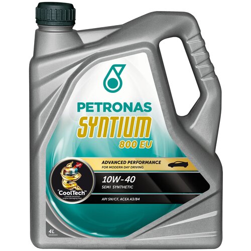 фото Полусинтетическое моторное масло petronas syntium 800 eu 10w40, 4 л