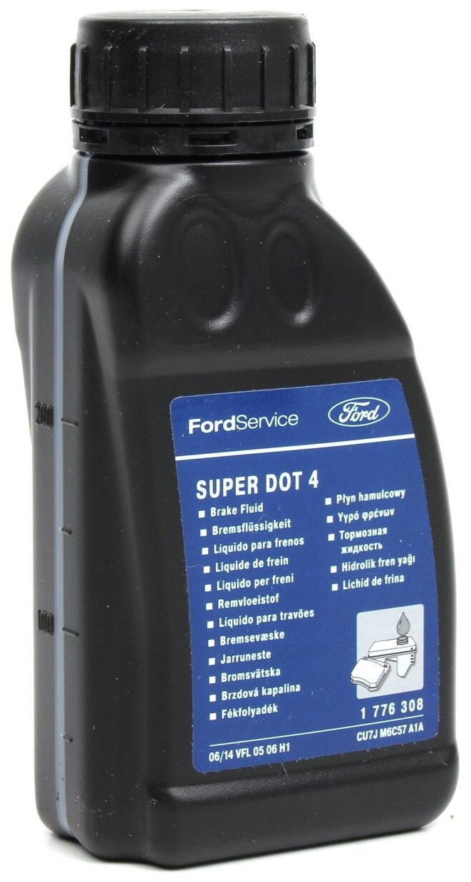 FORD 1776308 OEFORD-1776308_тормозная жидкость! Ford Super DOT-4 (0.25L)\