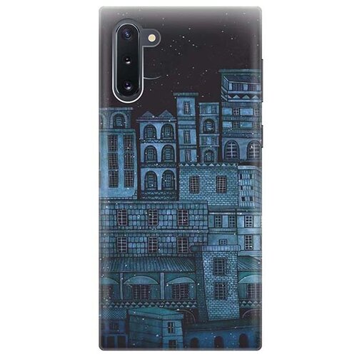 Чехол - накладка ArtColor для Samsung Galaxy Note 10 с принтом Ночь над городом чехол накладка artcolor для samsung galaxy s20 с принтом ночь над городом